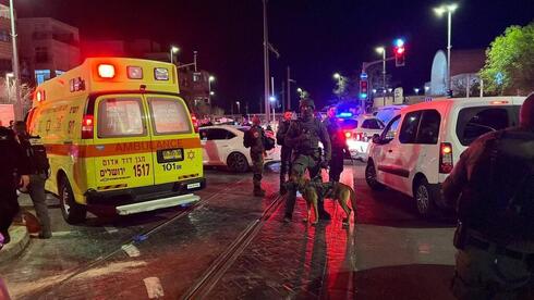 La escena del ataque terrorista en Jerusalem.