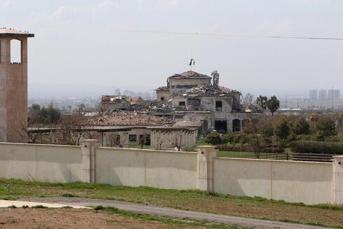 El edificio atacado por los iraníes en Erbil, en respuesta a la destrucción de los drones. 