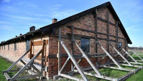 Una de las cabañas de Auschwitz.