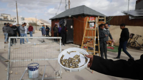 Casquillos de bala recogidos tras los intercambios de disparos entre militantes palestinos y las IDF cerca de Jericó. 