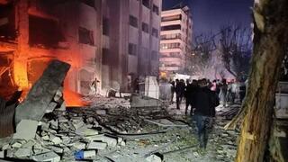 Imágenes del ataque atribuido a Israel en Siria.