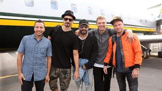 Los Backstreet Boys aterrizan en Israel en 2018. 