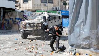 Enfrentamientos en Nablus. 