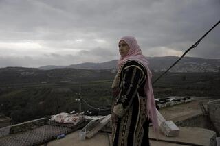 Amal Abu Awad, en la ciudad cisjordana de Turmus Aya. 