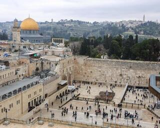 El Muro de los Lamentos, de Jerusalem. 