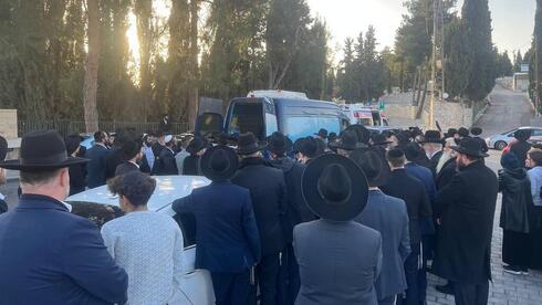 Funeral de Yaakov Yisrael Paley, de 6 años, atropellado durante un ataque terrorista en Jerusalem. 