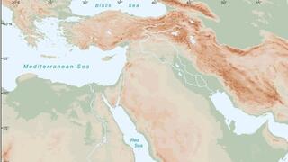 Mapa de Medio Oriente.