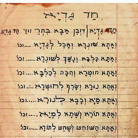 La Hagadá escrita a mano que sobrevivió al Holocausto. 