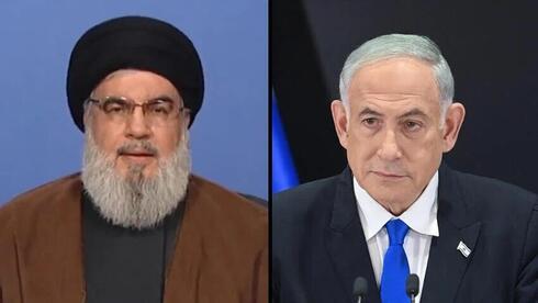 Nasralá, secretario general de Hezbolá y Netanyahu, primer ministro de Israel. 