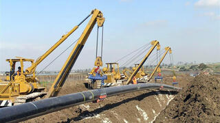 Tendido de gasoducto de gas natural por parte de la empresa Netgaz.