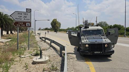Fuerzas de defensa de Israel trabajan en la Franja de Gaza.