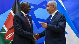 William Ruto y Benjamin Netanyahu se reúnen en Jerusalem.