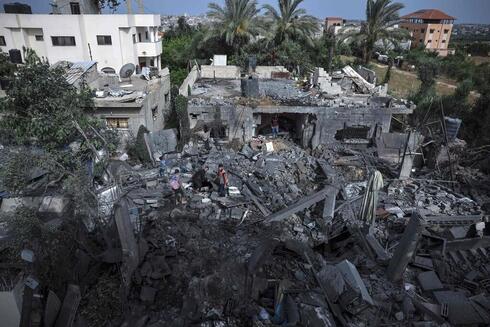 La destrucción después de los bombardeos en Beit Hanoun. 