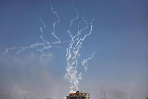 Cohetes lanzados contra Israel desde Gaza.