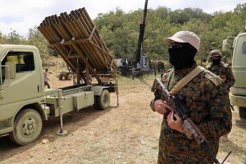 Simulacro militar de Hezbollah en la frontera con Israel. 