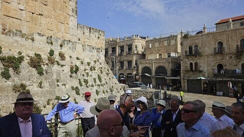 Delegación de los Lores británicos en Jerusalem. 