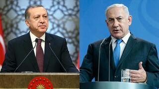 El presidente de Turquía, Erdogan, y el primer ministro de Israel, Netanyahu.