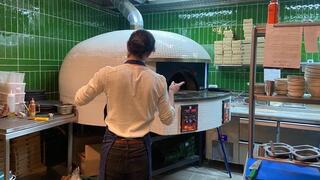 El horno de leña de La Piedra.