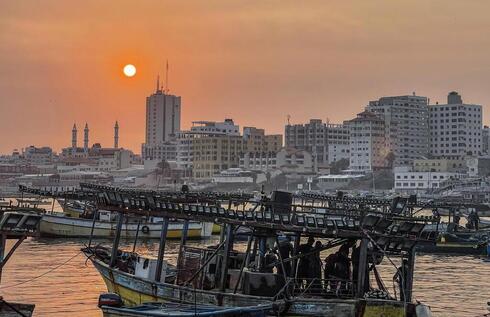Puerto marítimo de la ciudad de Gaza. 