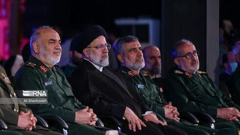 El presidente de Irán durante la ceremonia.