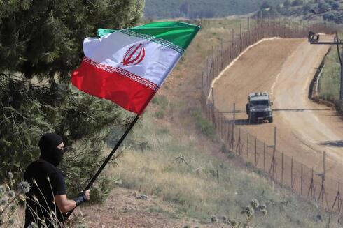 Una bandera iraní en un lugar del Libano. 