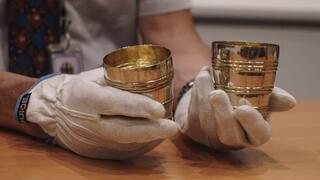 Copas de Kiddush saqueadas por los nazis devueltas a Israel.