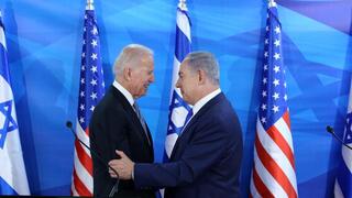 Biden y Netanyahu en Jerusalén en 2016. 