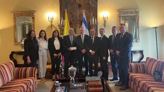 Parlamentarios israelíes en Colombia. 