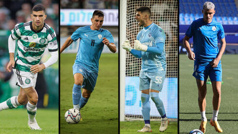 Las cuatro estrellas israelíes que disputarán, en caso de no lesionarse, partidos de Copa de Campeones. 