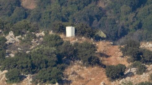 La tienda de campaña de Hezbolá levantada en territorio israelí en el monte Dov.