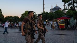 Fuerzas de seguridad turcas en Estambul ante las amenazas a israelíes, el año pasado.