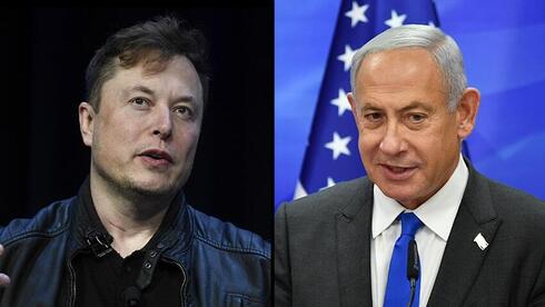 Elon Musk y Benjamín Netanyahu. 