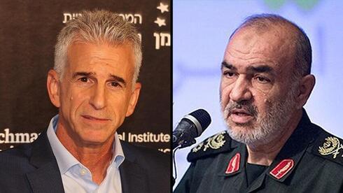 David Barnea, del Mossad, y Hossein Salami, de la Guardia Revolucionaria Islámica. 