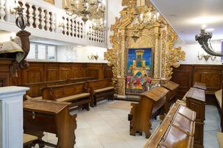 La sinagoga italiana de la comunidad Conegliano Veneto en Jerusalén. 