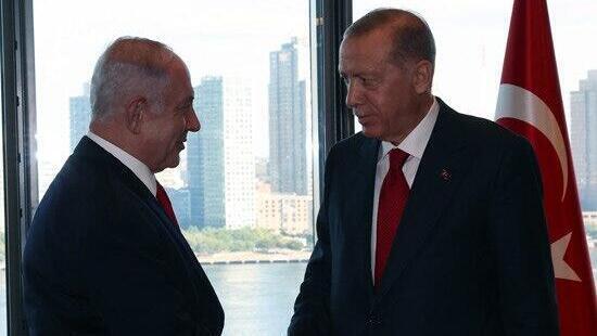 Netanyahu en su reunión con Erdogan.