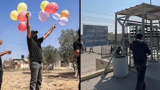 Lanzamiento de globos incendiarios contra Israel.
