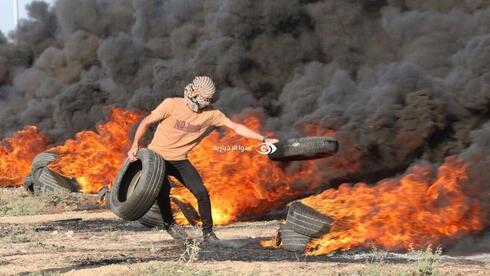Disturbios en la frontera entre Gaza e Israel.