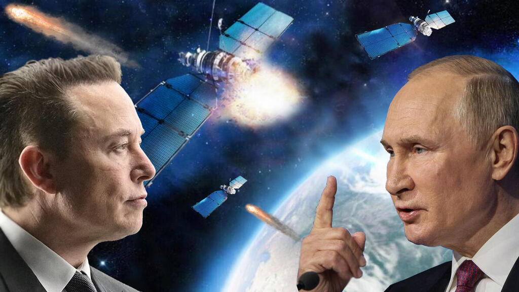 Elon Musk, Vladimir Putin y el sistema Starlink. 