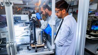 Investigadores trabajan en la Universidad Bar-Ilan. 