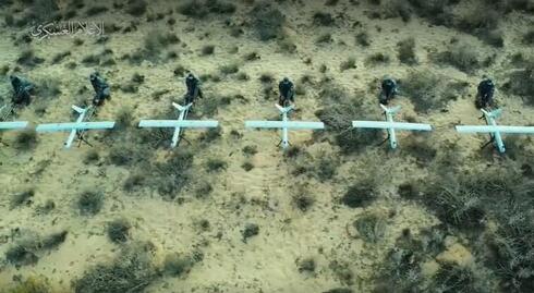 El dron suicida "Zavari" Hamás utilizó durante el inicio del ataque.