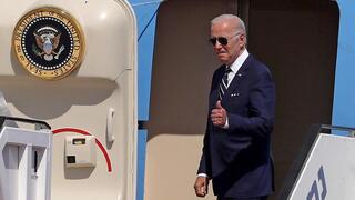 Joe Biden descenderá del Air Force One en Israel. 