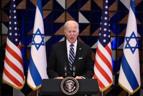 El presidente de Estados Unidos, Joe Biden, cuando visitó Tel Aviv a mediados de octubre. 