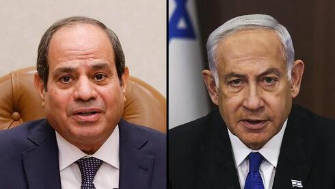 El presidente de Egipto y el primer ministro de Israel.