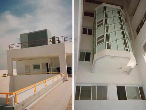 El Hospital de Shifa tiene elementos de la arquitectura israelí. 