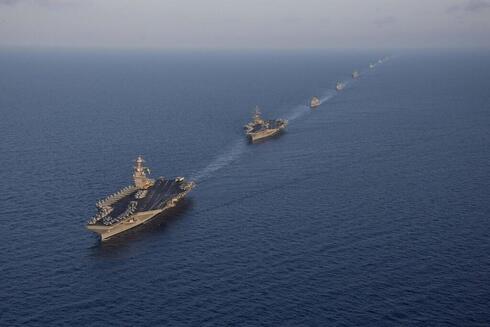 Los portaaviones de la Armada de los Estados Unidos "USS Gerald R. Ford" y "USS Dwight D. Eisenhower". (AFP) Los portaaviones de la Armada de los Estados Unidos USS Gerald R. Ford y USS Dwight D. Eisenhower.
