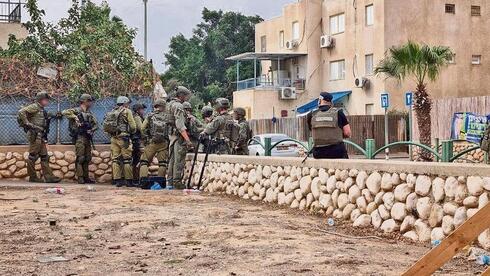 Fuerzas de las FDI en Ofakim el 7 de octubre