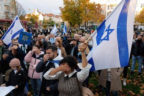 Manifestación proisraelí en Berlín, Alemania 