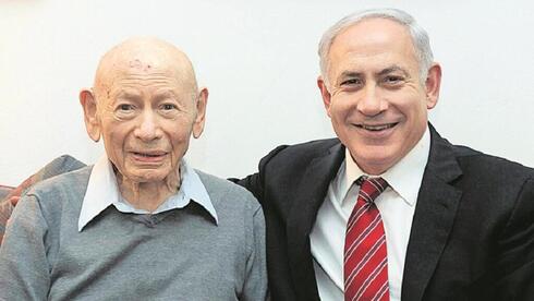 Benzion y Benjamín Netanyahu. 