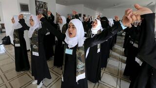Mujeres de Hamás entrenan en Gaza