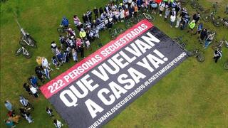 Bicicleteada en memoria de los caídos en Israel durante la masacre del 7 de octubre.